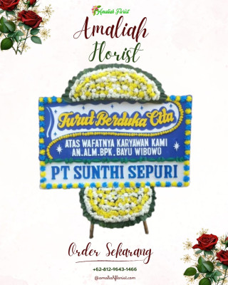 Papan Bunga Duka di Tlogosari Kulon